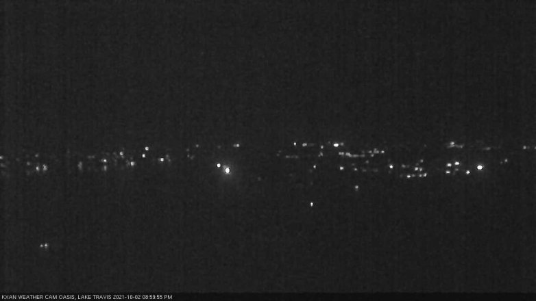 Lake Travis webcam, October 2, 2021 9:00 PM CT