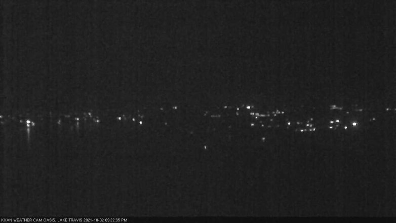 Lake Travis webcam, October 2, 2021 9:25 PM CT