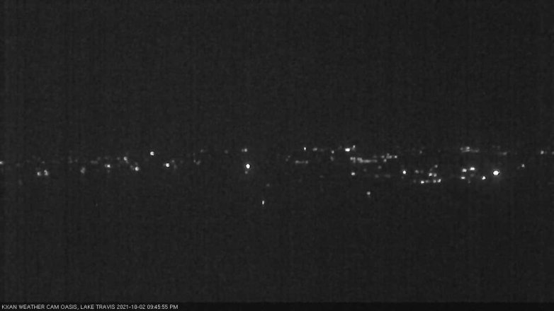 Lake Travis webcam, October 2, 2021 9:45 PM CT