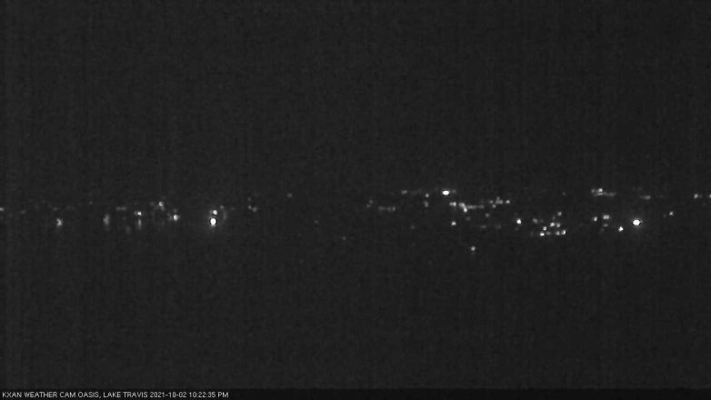 Lake Travis webcam, October 2, 2021 10:25 PM CT