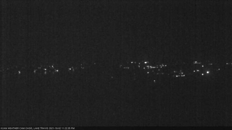 Lake Travis webcam, October 2, 2021 11:25 PM CT