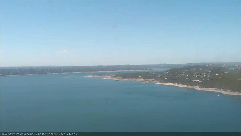 Lake Travis webcam, October 4, 2021 1:45 PM CT