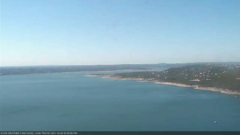 Lake Travis webcam, October 4, 2021 2:45 PM CT