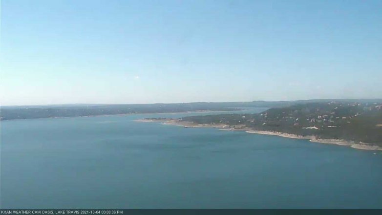 Lake Travis webcam, October 4, 2021 3:00 PM CT
