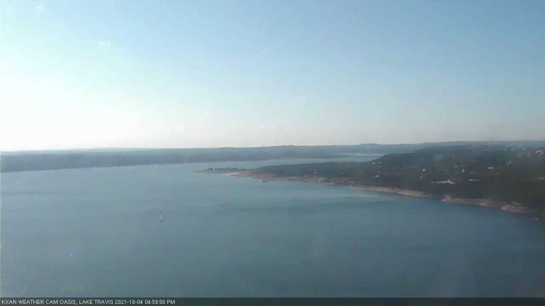 Lake Travis webcam, October 4, 2021 5:00 PM CT