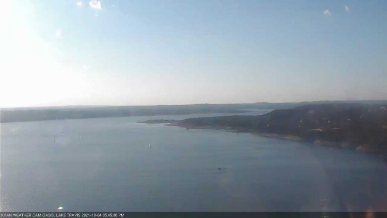 Lake Travis webcam, October 4, 2021 5:45 PM CT