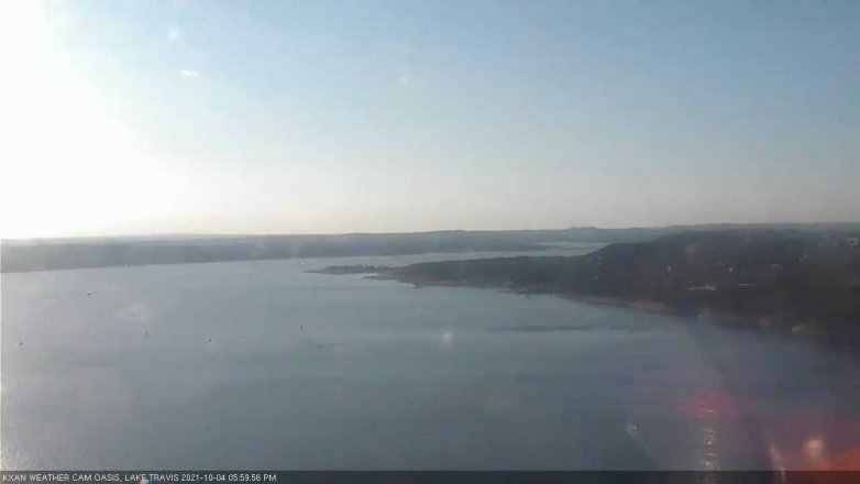 Lake Travis webcam, October 4, 2021 6:00 PM CT