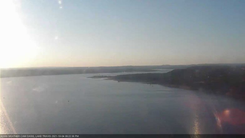 Lake Travis webcam, October 4, 2021 6:25 PM CT