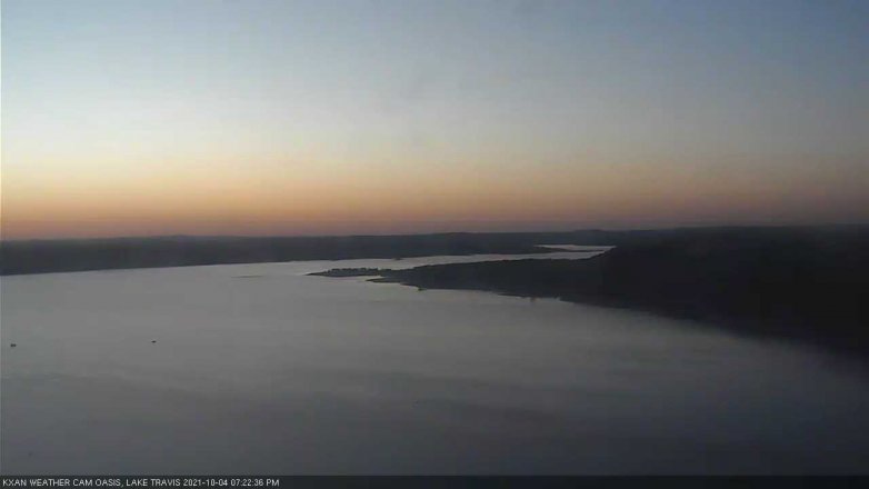 Lake Travis webcam, October 4, 2021 7:25 PM CT