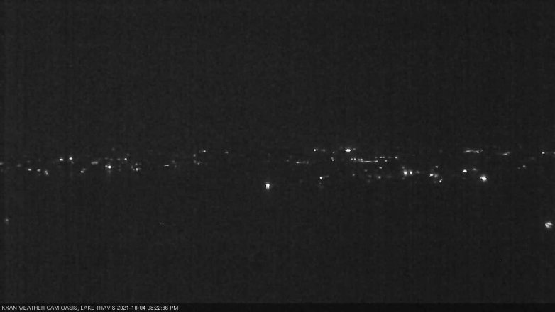 Lake Travis webcam, October 4, 2021 8:25 PM CT