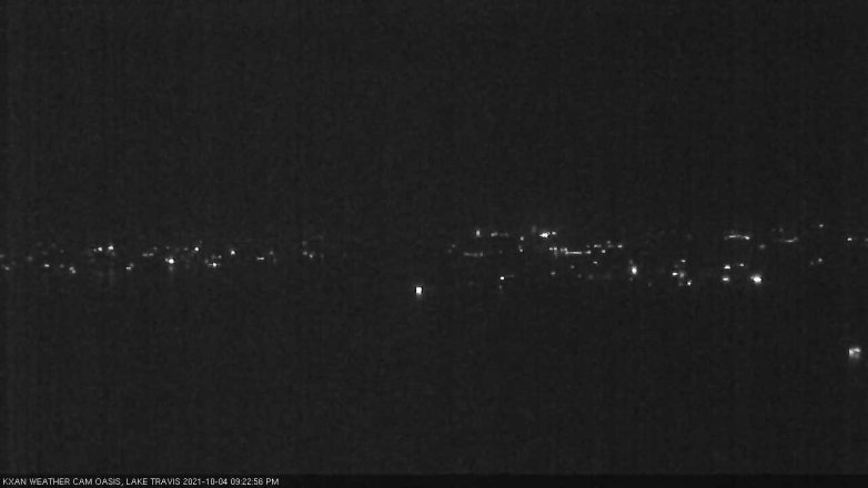 Lake Travis webcam, October 4, 2021 9:25 PM CT