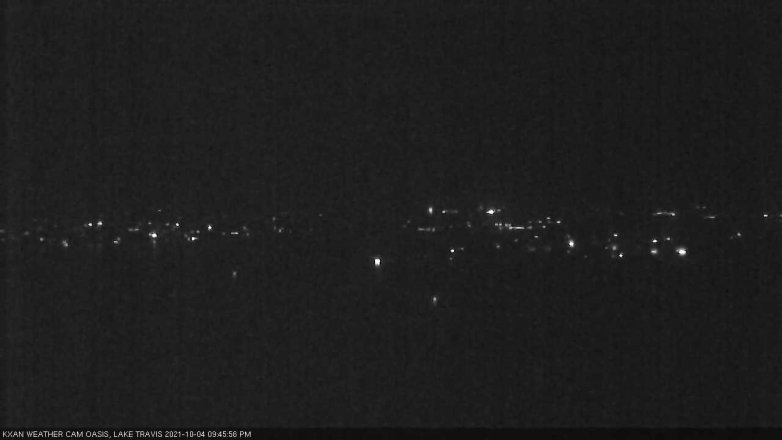 Lake Travis webcam, October 4, 2021 9:45 PM CT