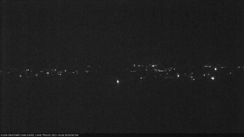 Lake Travis webcam, October 4, 2021 10:00 PM CT