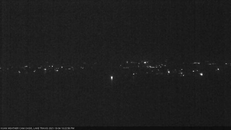 Lake Travis webcam, October 4, 2021 10:25 PM CT