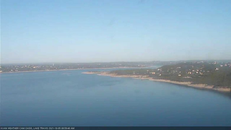 Lake Travis webcam, October 5, 2021 9:00 AM CT