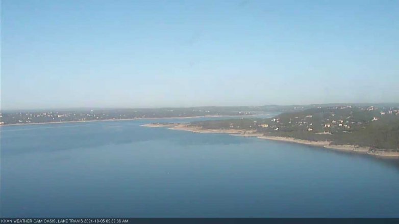 Lake Travis webcam, October 5, 2021 9:25 AM CT