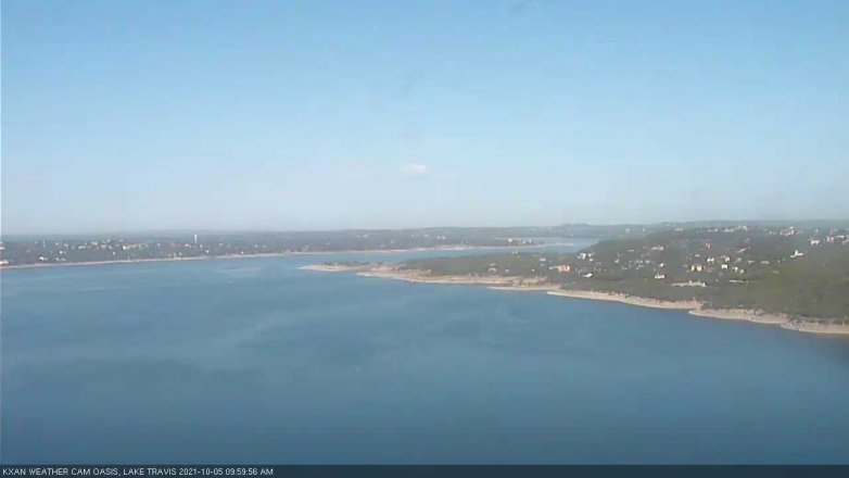 Lake Travis webcam, October 5, 2021 10:00 AM CT