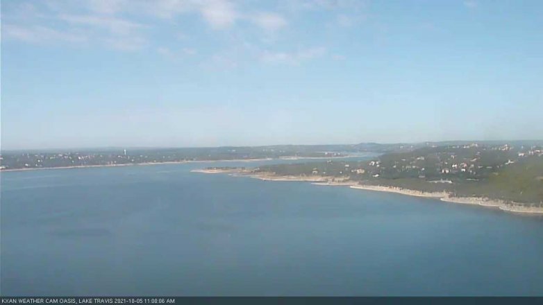 Lake Travis webcam, October 5, 2021 11:00 AM CT