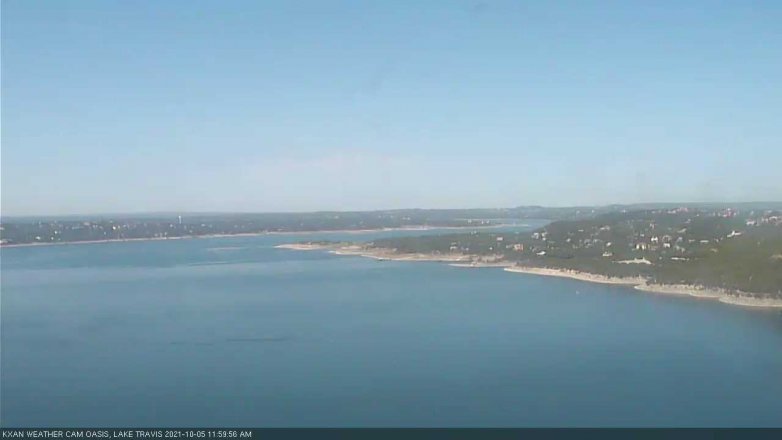 Lake Travis webcam, October 5, 2021 12:00 PM CT