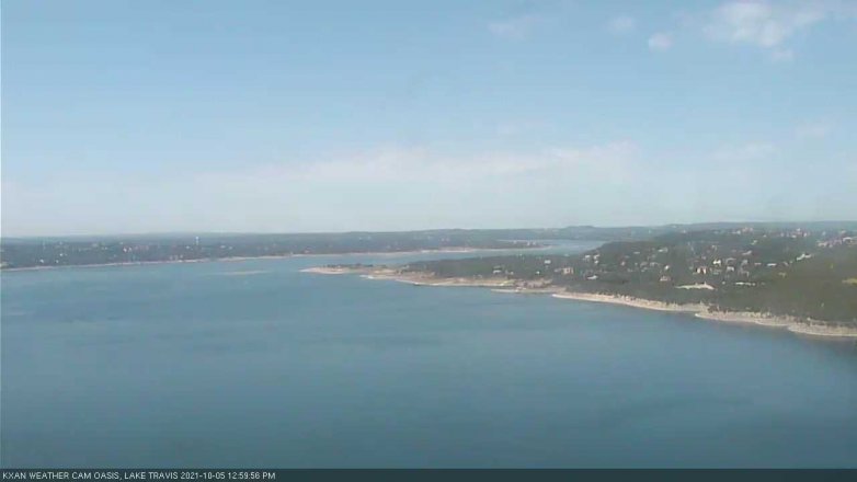 Lake Travis webcam, October 5, 2021 1:00 PM CT