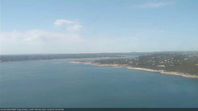 Lake Travis webcam, October 5, 2021 1:25 PM CT