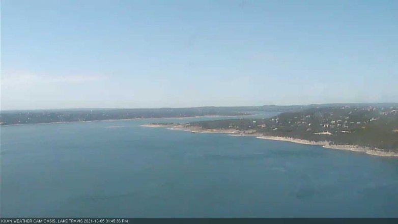 Lake Travis webcam, October 5, 2021 1:45 PM CT