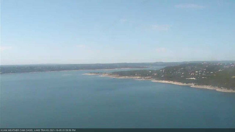 Lake Travis webcam, October 5, 2021 2:00 PM CT