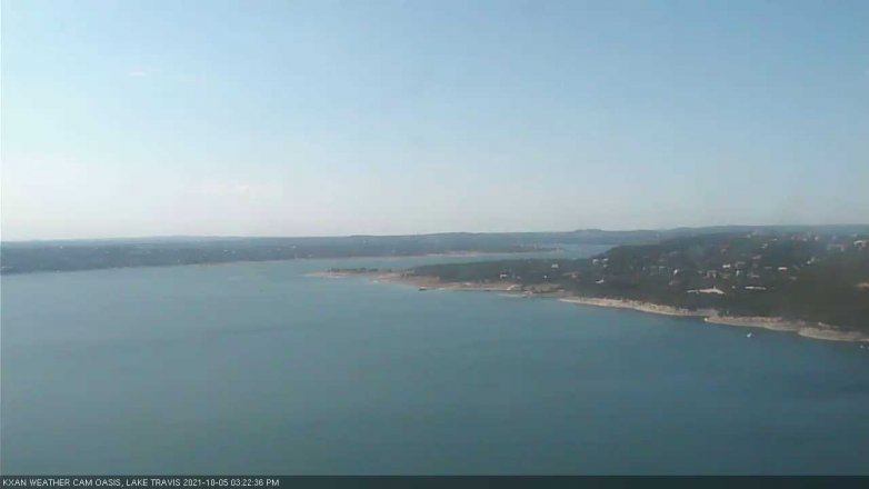Lake Travis webcam, October 5, 2021 3:25 PM CT