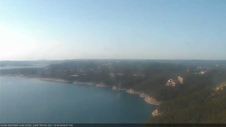 Lake Travis webcam, October 5, 2021 5:00 PM CT