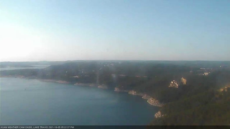 Lake Travis webcam, October 5, 2021 5:25 PM CT