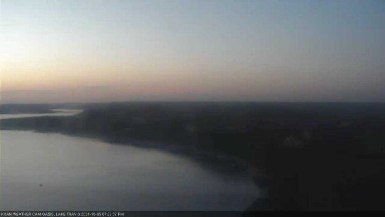 Lake Travis webcam, October 5, 2021 7:25 PM CT