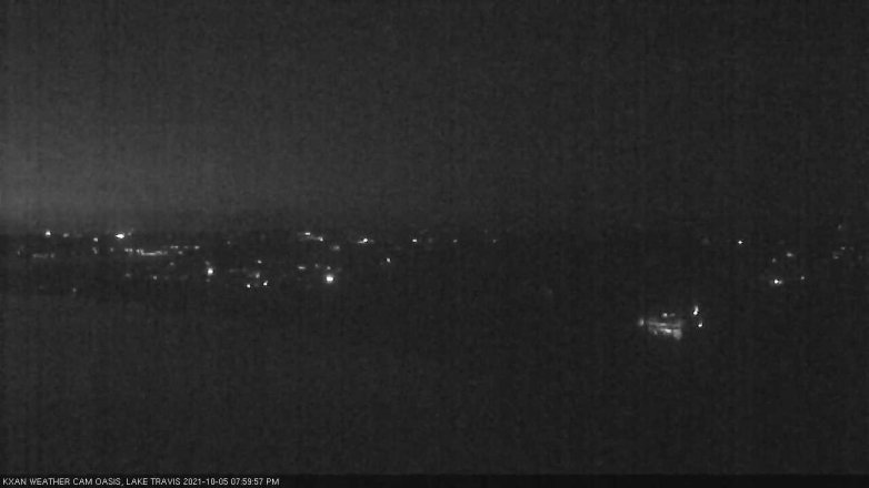 Lake Travis webcam, October 5, 2021 8:00 PM CT