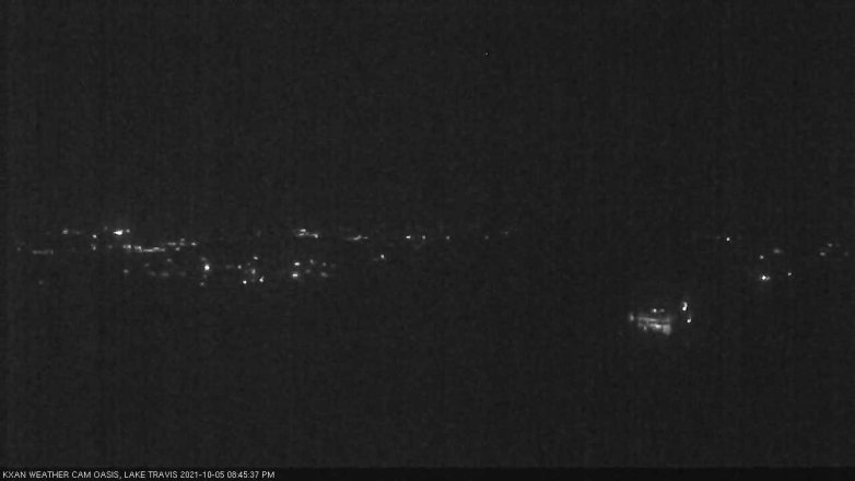 Lake Travis webcam, October 5, 2021 8:45 PM CT