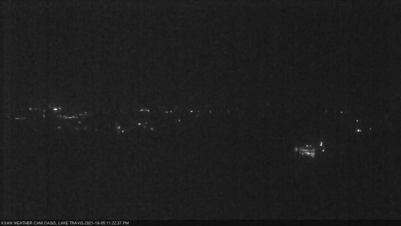 Lake Travis webcam, October 5, 2021 11:25 PM CT