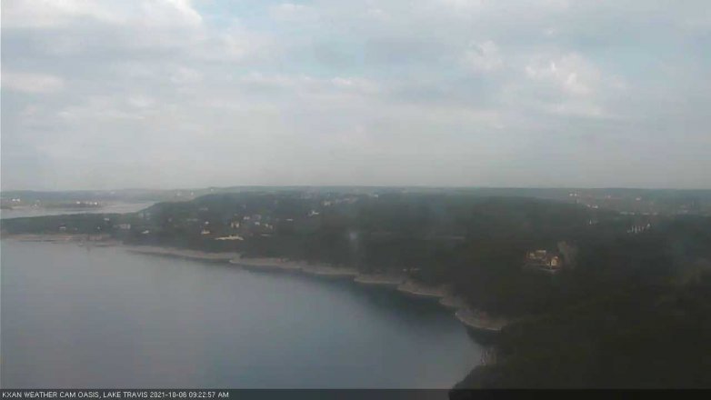 Lake Travis webcam, October 6, 2021 9:25 AM CT