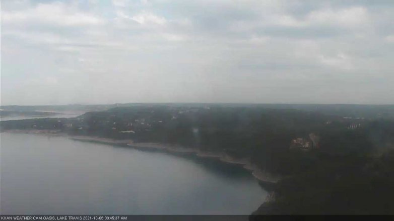 Lake Travis webcam, October 6, 2021 9:45 AM CT