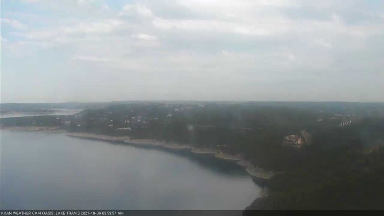 Lake Travis webcam, October 6, 2021 10:00 AM CT