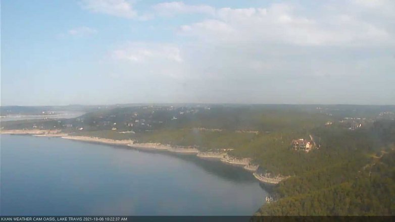 Lake Travis webcam, October 6, 2021 10:25 AM CT