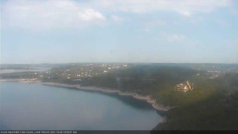 Lake Travis webcam, October 6, 2021 11:00 AM CT