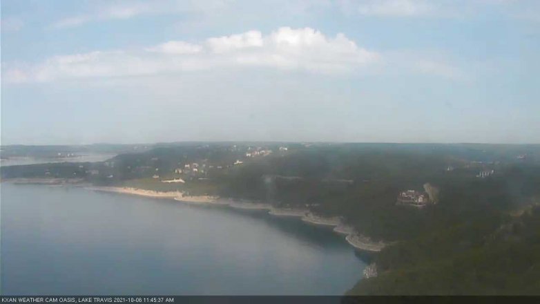 Lake Travis webcam, October 6, 2021 11:45 AM CT