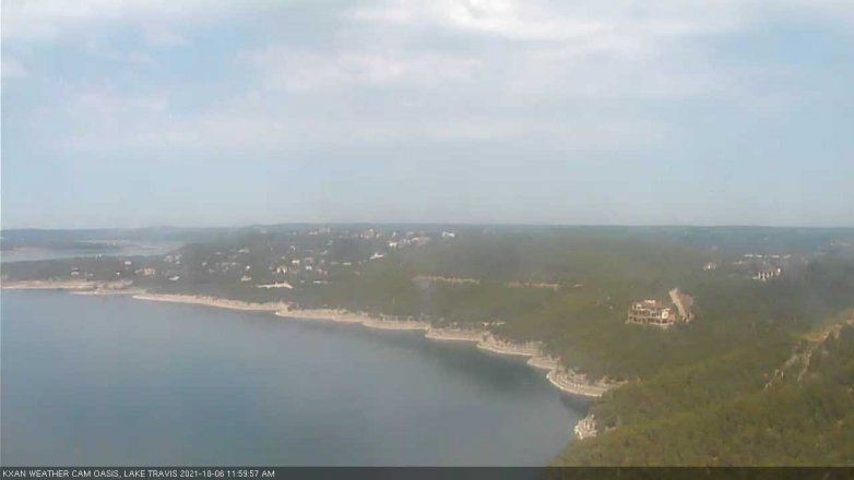 Lake Travis webcam, October 6, 2021 12:00 PM CT