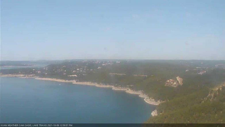 Lake Travis webcam, October 6, 2021 1:00 PM CT