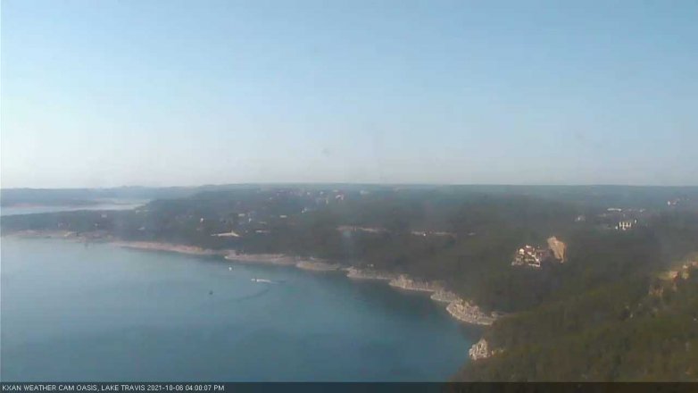 Lake Travis webcam, October 6, 2021 4:00 PM CT