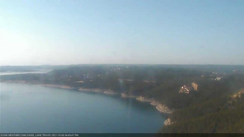Lake Travis webcam, October 6, 2021 4:45 PM CT