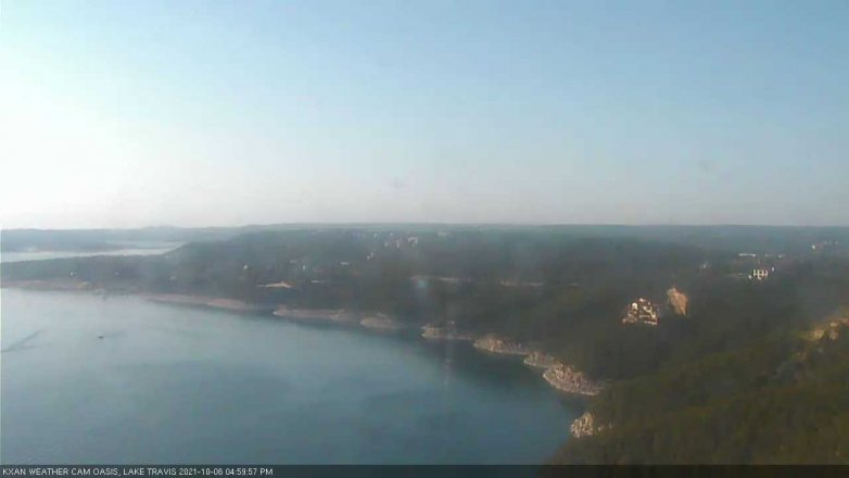 Lake Travis webcam, October 6, 2021 5:00 PM CT
