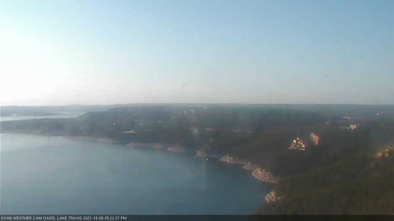 Lake Travis webcam, October 6, 2021 5:25 PM CT