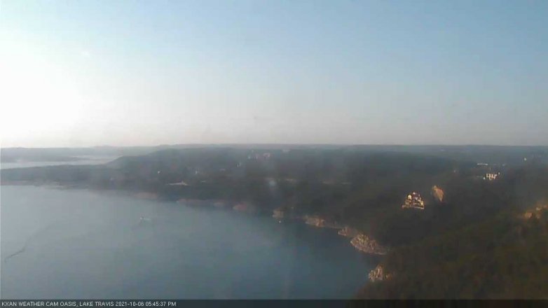 Lake Travis webcam, October 6, 2021 5:45 PM CT