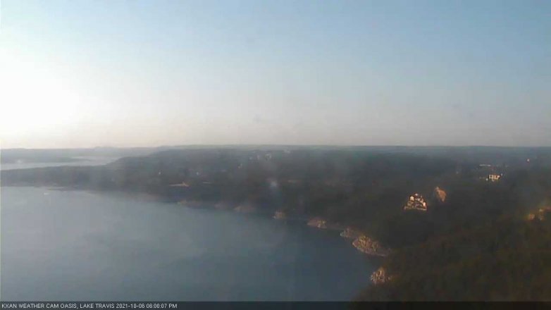 Lake Travis webcam, October 6, 2021 6:00 PM CT
