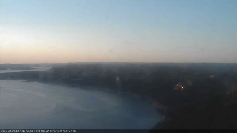 Lake Travis webcam, October 6, 2021 6:25 PM CT