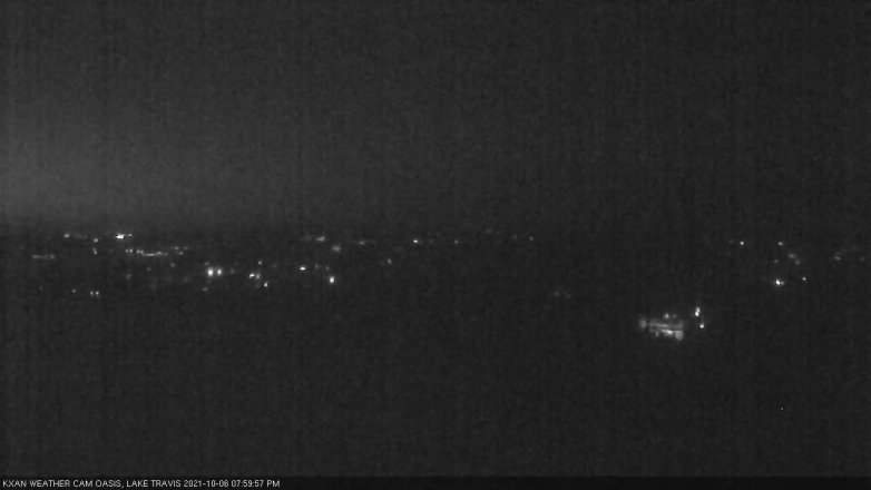 Lake Travis webcam, October 6, 2021 8:00 PM CT